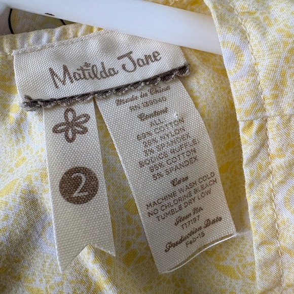 Matilda Jane Yellow and White Cupcake Dress - Picture 8 of 8
